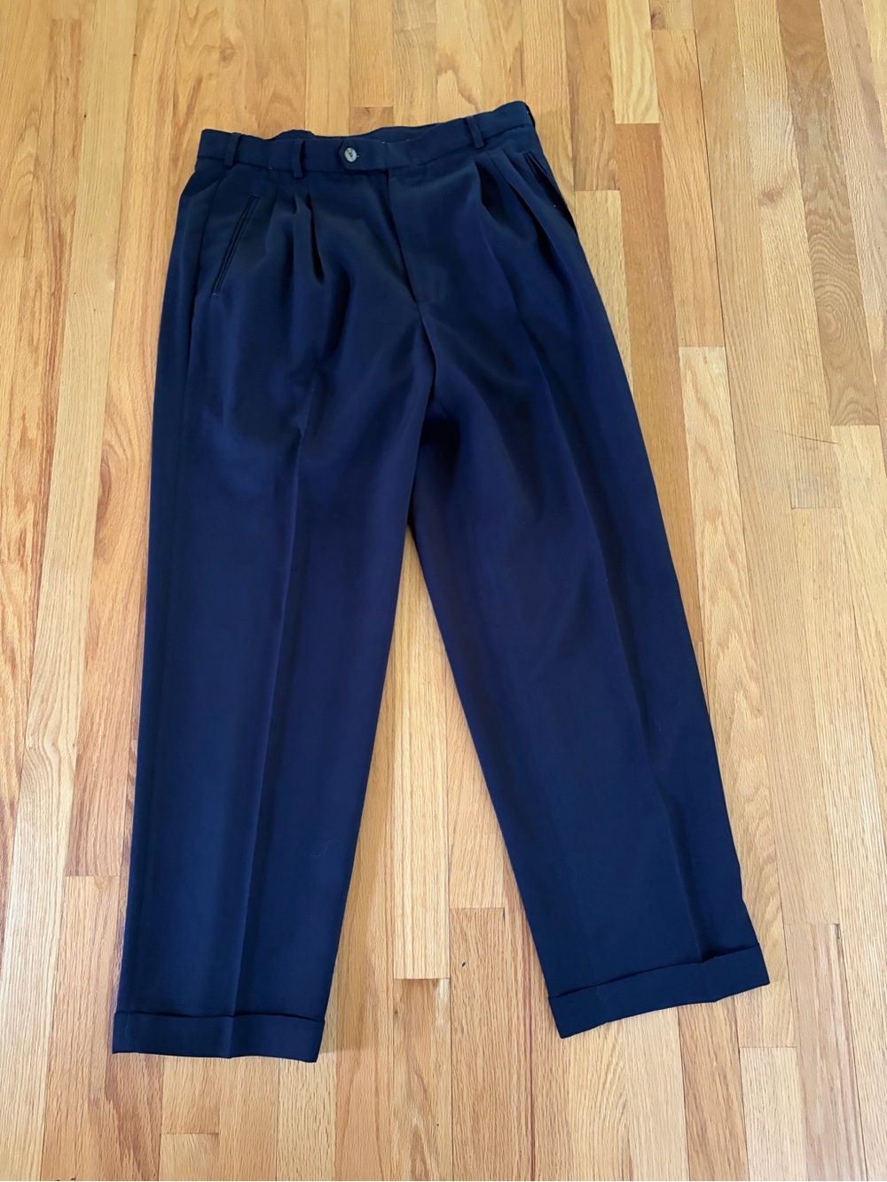 Men's Classic Navy Dress Pants size 34 by 32